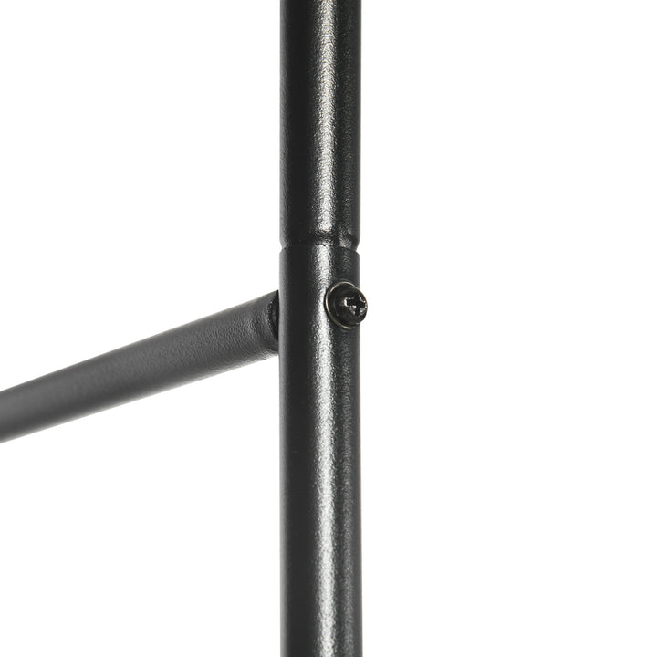 Havebue, rosenbue, espalier, metalrosenbue, sort, 1,40 x 0,40 x 2,40 m