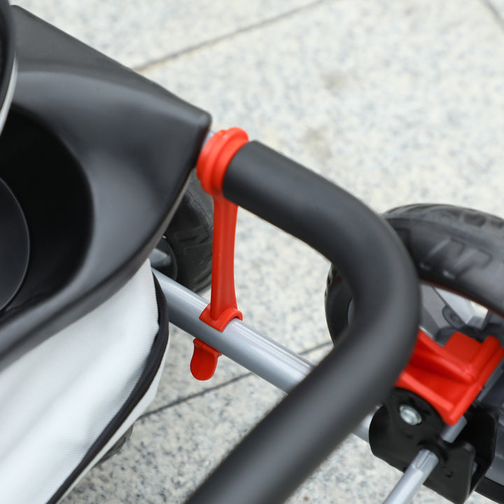 Dog buggy hundevogn op til 10 kg sammenklappelig regnovertræk bundkurv 2 kopholdere 75 cm x 45 cm x 97 cm grå