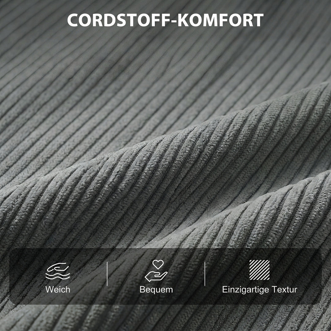 Sovestol 3 i 1 sovesofa med sengefunktion, 90x190 cm mørkegrå