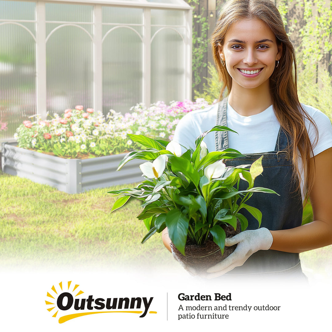 Højbed af stål, vejrbestandigt plantebed med kold ramme mod skærekant