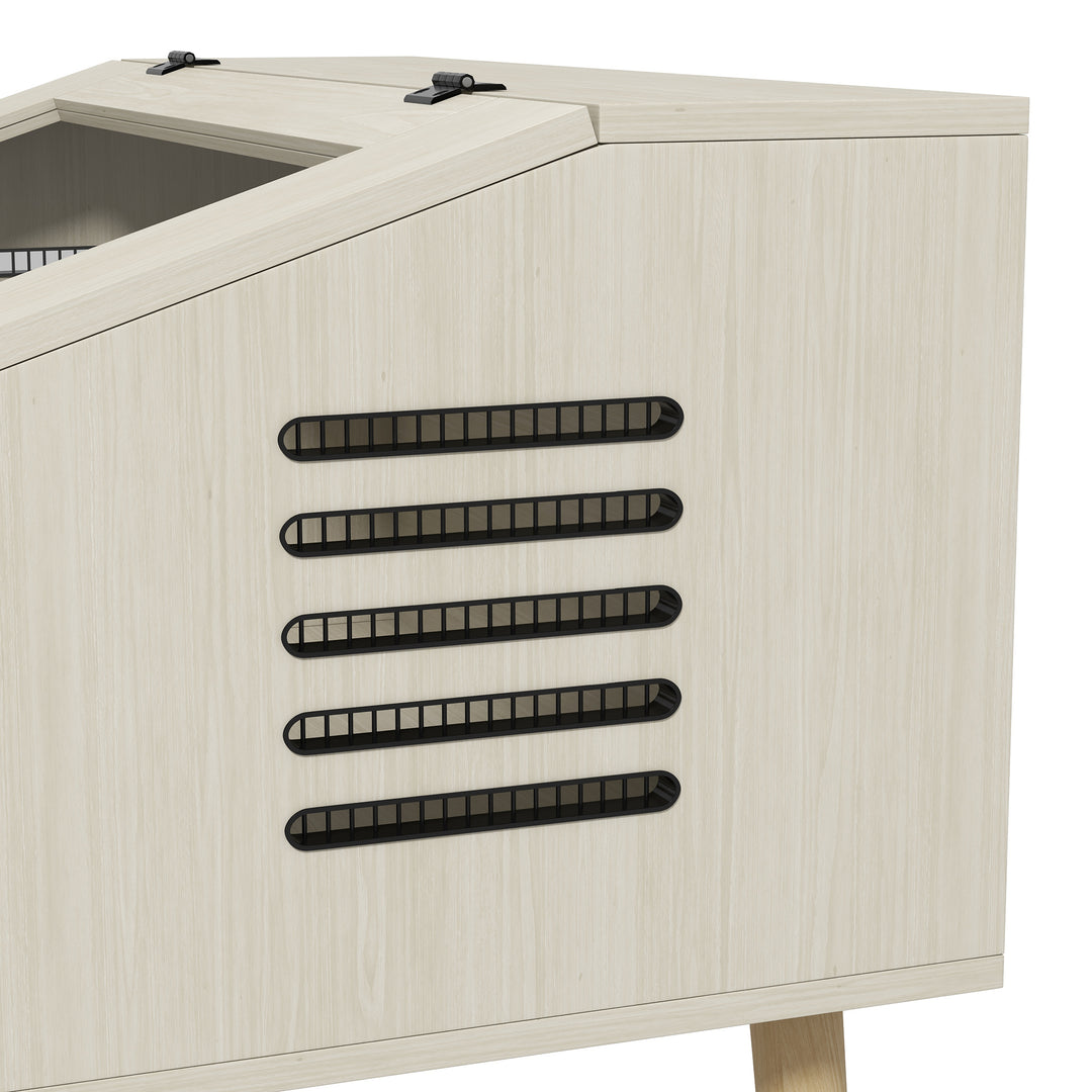 Krybdyrkasse, firbenkasse, 140 liter, kompatibel med varmepude, glasvindue