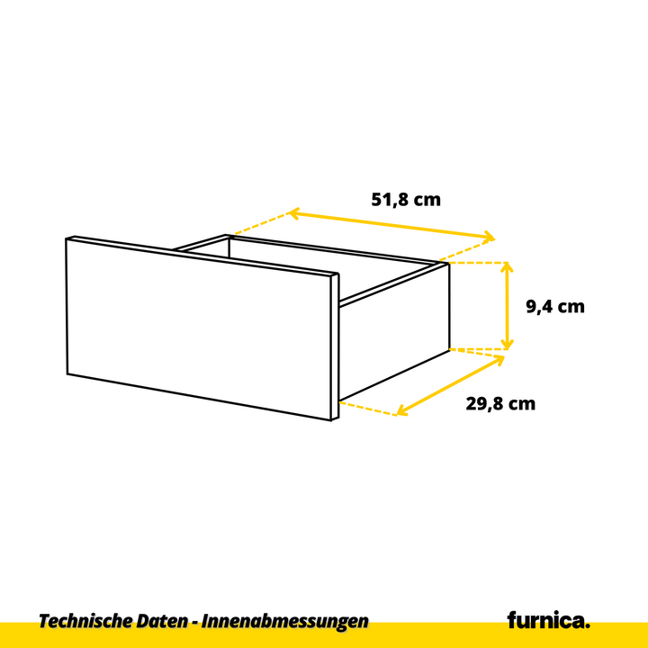 GABRIEL – kommode / sideboard med 8 skuffer – mat hvid – H92 cm B120 cm D33 cm