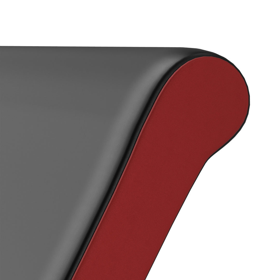 Curl bench og triceps extension, 5 sædejusteringer, 25 vinkler, stål og syntetisk læder, sort