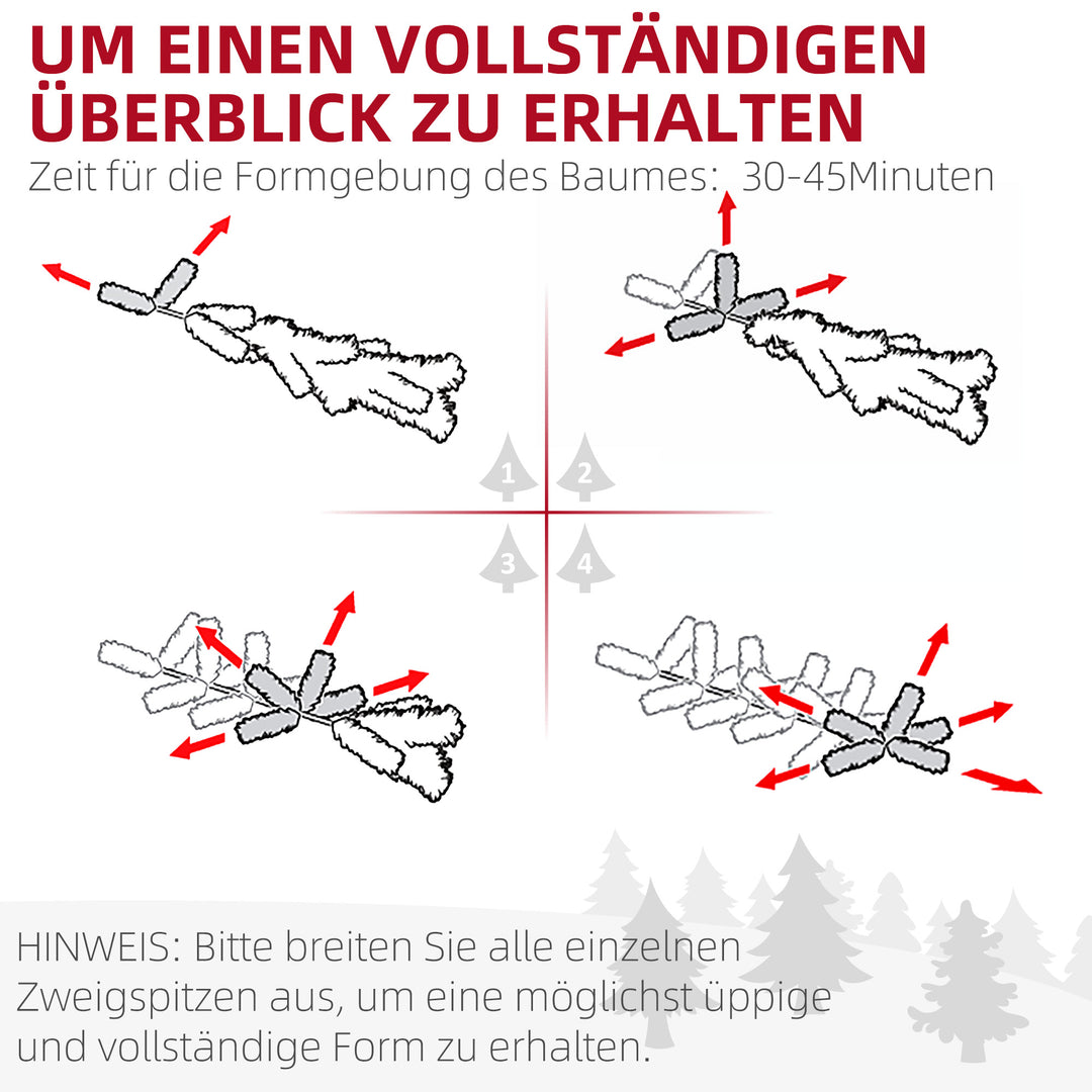 Juletræ, kunstig gran, naturtro, bredt og frodigt, 180 x 105 cm, grønt
