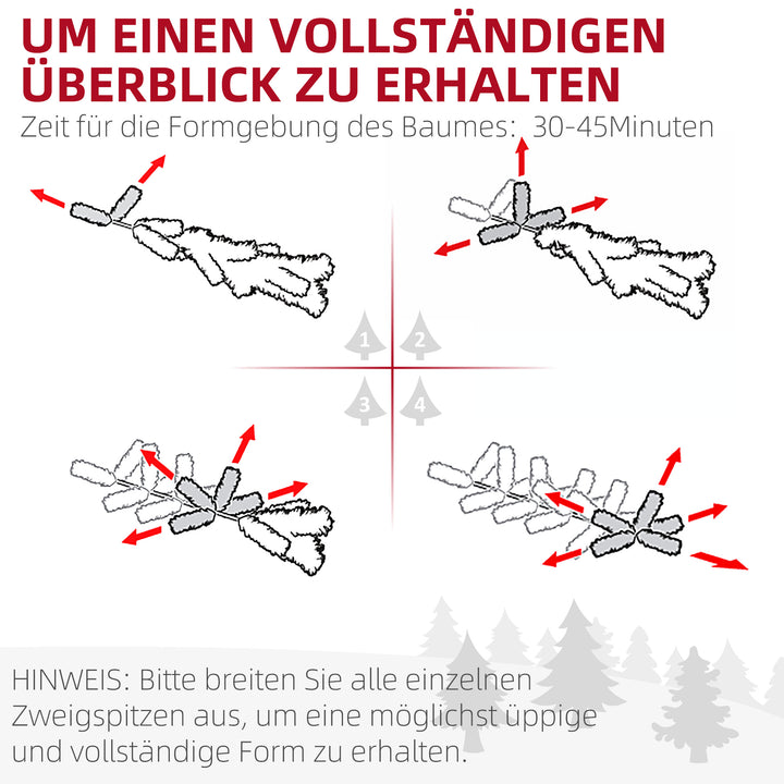 Juletræ, kunstig gran, naturtro, bredt og frodigt, 180 x 105 cm, grønt