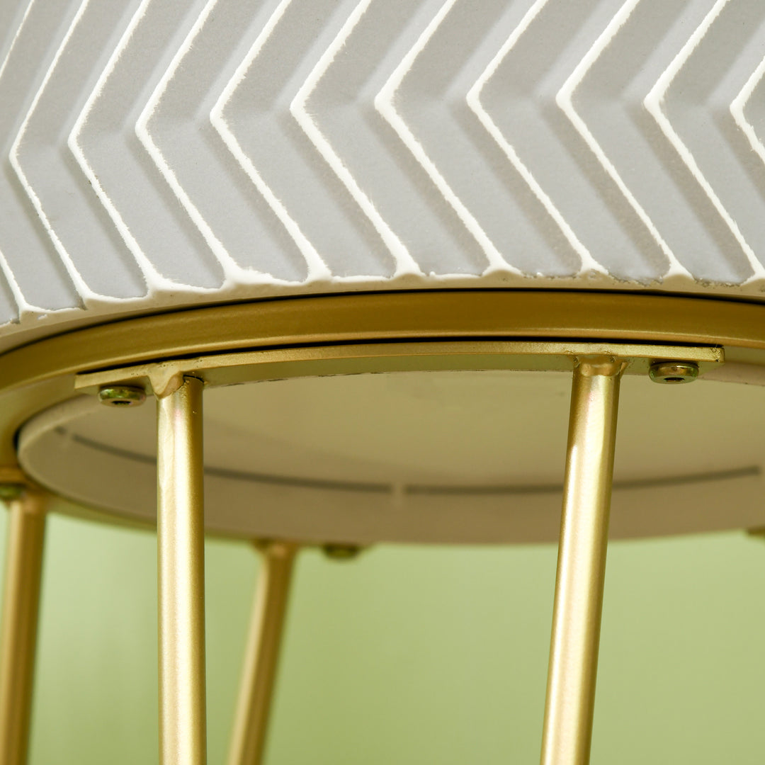 Sæt med 2 blomsterstandere, dekorativt design, metalramme, 30 x 30 x 67 cm