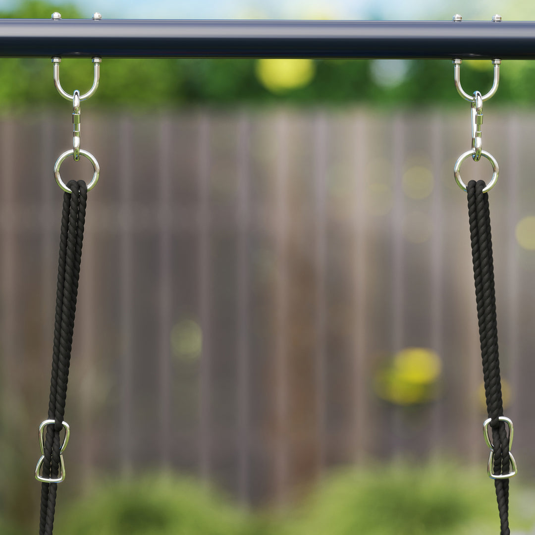 Gyngesæt til 3 børn, 120 kg lasteevne, udendørs gynger, farverig