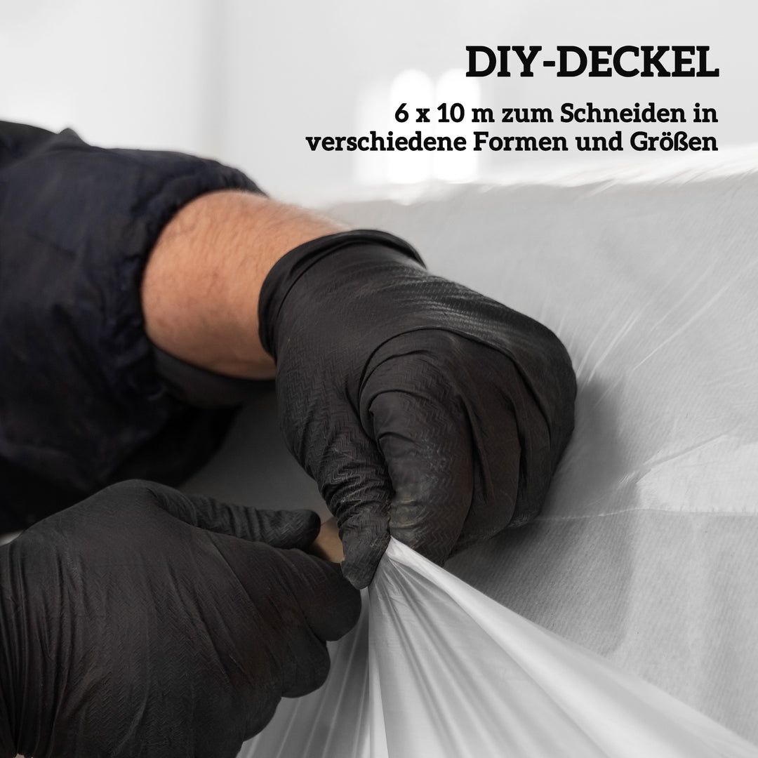 Drivhusoverdækning, plastikplanteoverdækning, uv-resistent, vandtæt, 6 x 10 m