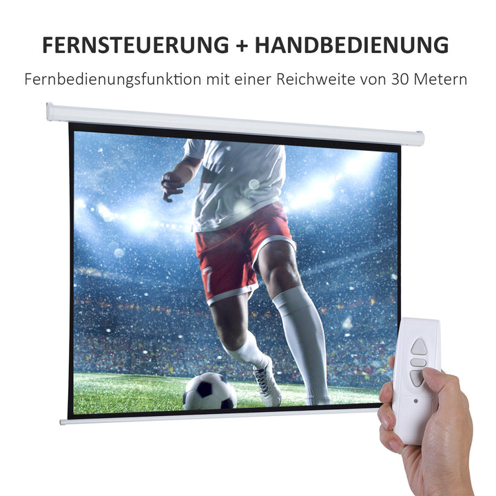 Projektorlærred, projektionslærred, 100 tommer, 4:3, 203 x 152 cm, hvid