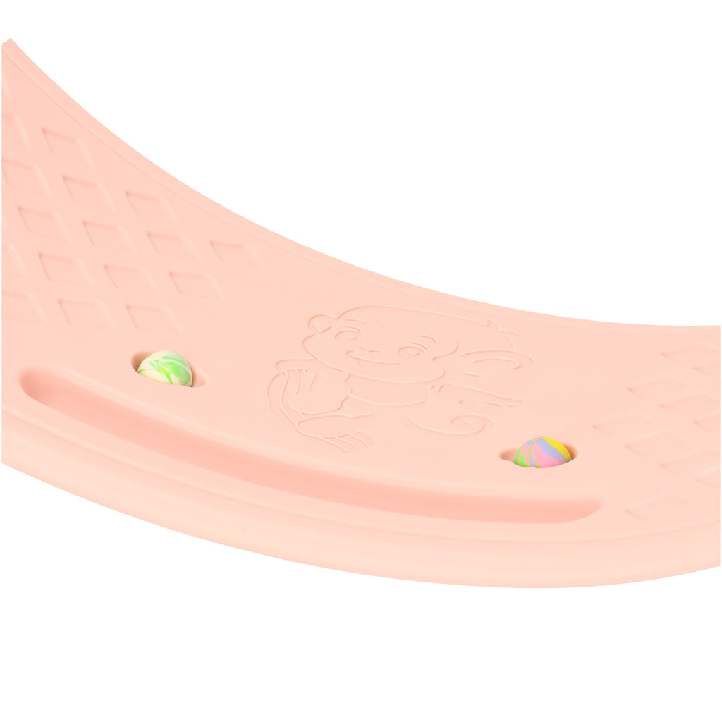 Balancebræt med prægning 83x28cm pink