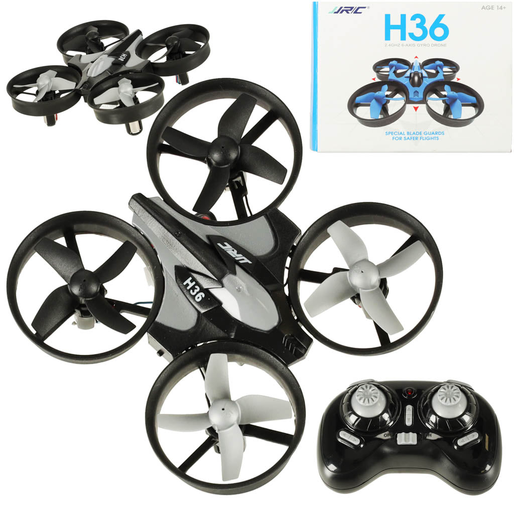 JJRC H36 mini 2.4GHz 4CH 6-akset sort fjernstyret drone