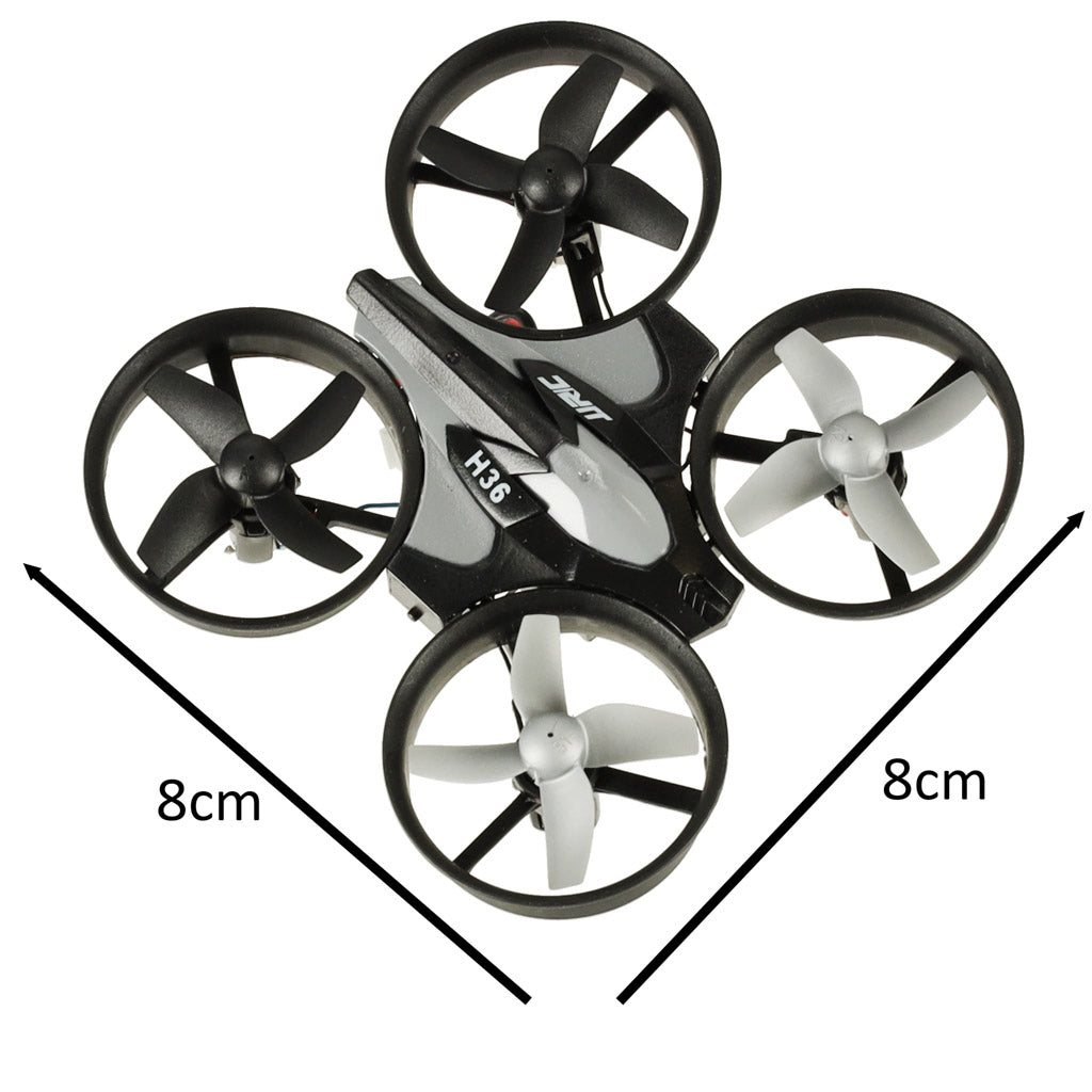 JJRC H36 mini 2.4GHz 4CH 6-akset sort fjernstyret drone