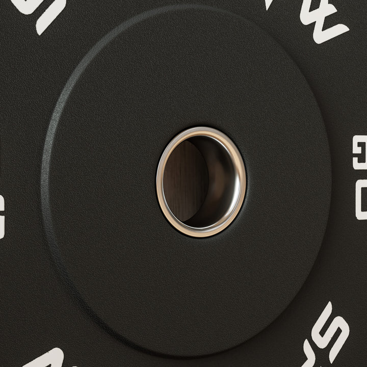 Vægtskiver, 2 x 10 kg, olympisk standard, gummi, lav støj, sort