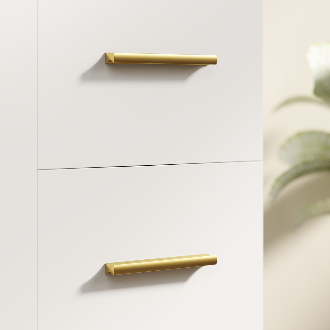 Badeværelsesskab, 3-etagers design, MDF, spånplade, hvid