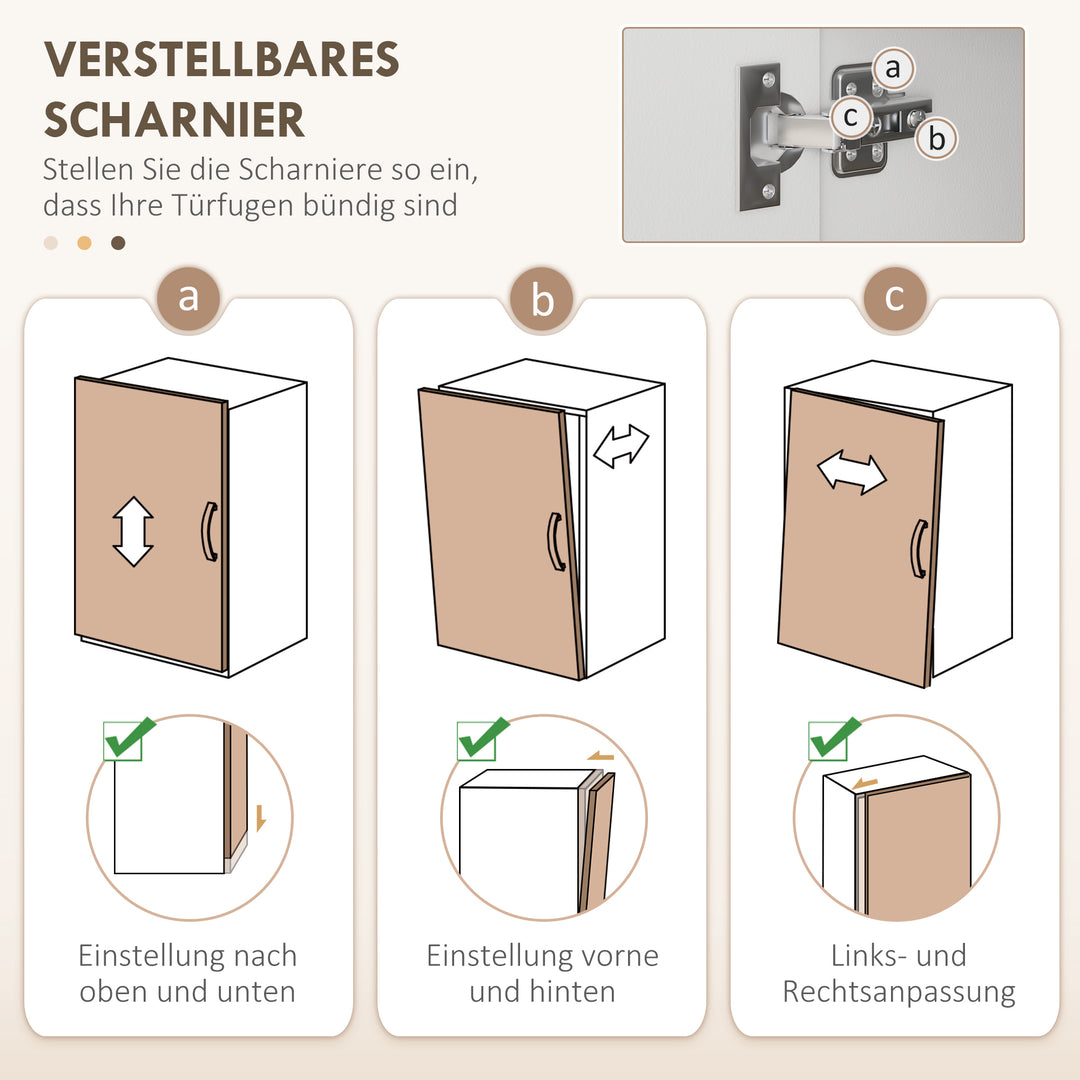 Køkkenskab, buffet, 3 skuffer, 3 hylder, masser af opbevaringsplads, 89x39,5x168cm, hvid