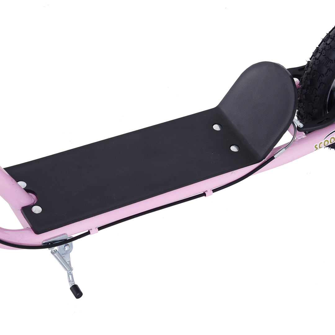 Børneløbehjul med luftgummidæk, løbehjul, city scooter til børn, kickboard, 16 tommer, fra 5 år, højdejusterbar, pink, 143 x 58 x 92-100 cm