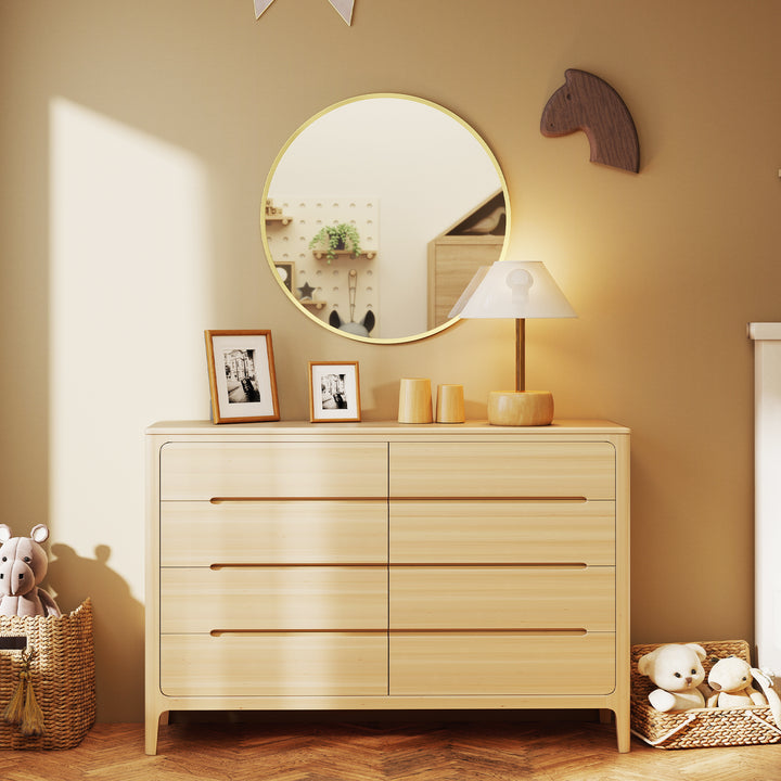Vægspejl, moderne design, 61 x 61 cm, guld