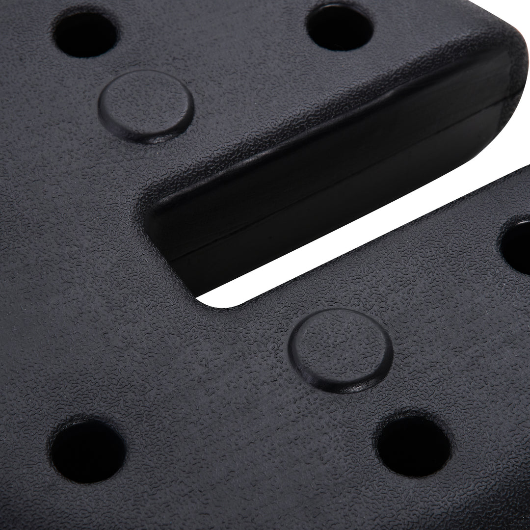 Pavilion base 4 stk. vægt partytelt pavilionvægt fyldbar op til 5 kg vægte til pavillon vægte til pavilloner 25 x 6 cm sort