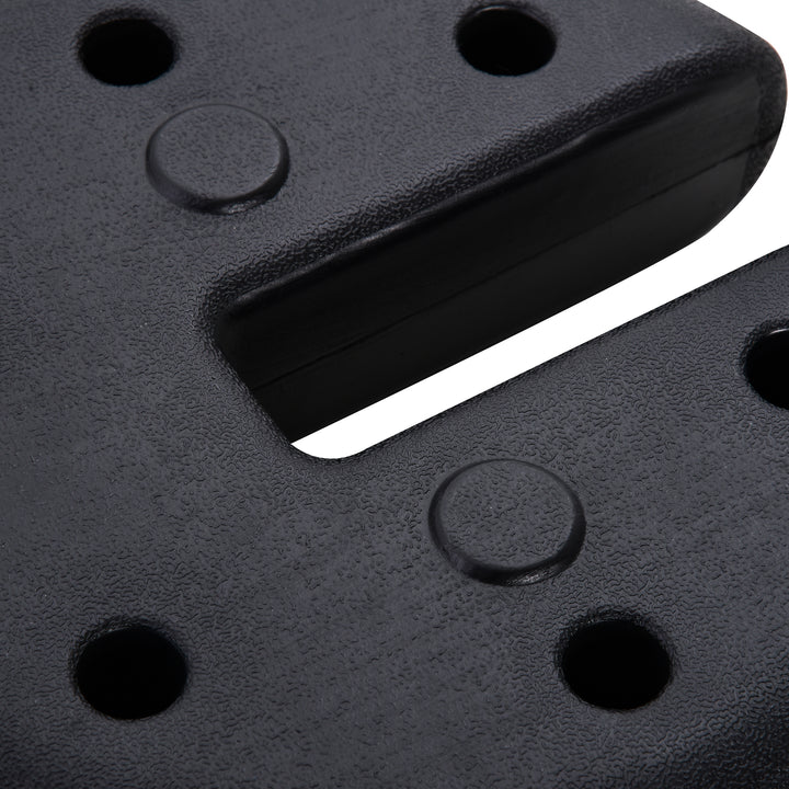 Pavilion base 4 stk. vægt partytelt pavilionvægt fyldbar op til 5 kg vægte til pavillon vægte til pavilloner 25 x 6 cm sort