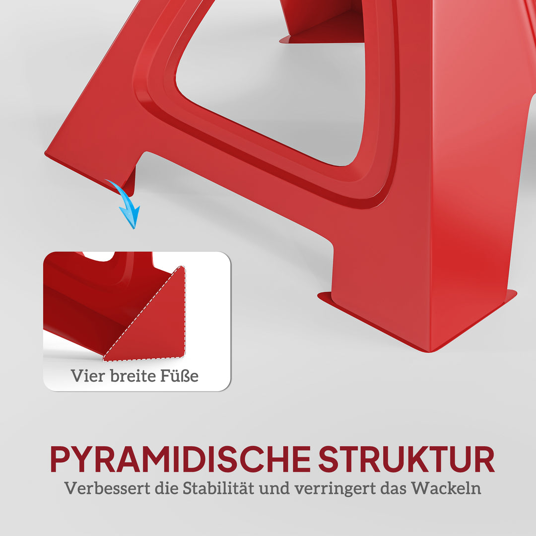 Donkraft 3 tons lasteevne 2 stk. støtteben inklusive sikkerhedsnål 10 niveauer højdejusterbar rød