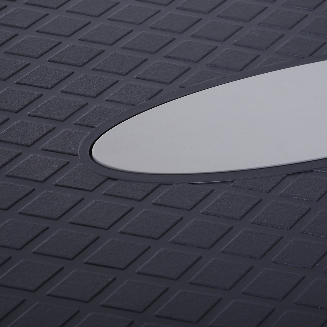 Stepper aerobic fitness home trainer stepper 2-trins højdejusterbar (10/15 cm) egnet til hjemme- og kontorbrug sort+grå 68 x 29 x 15 cm