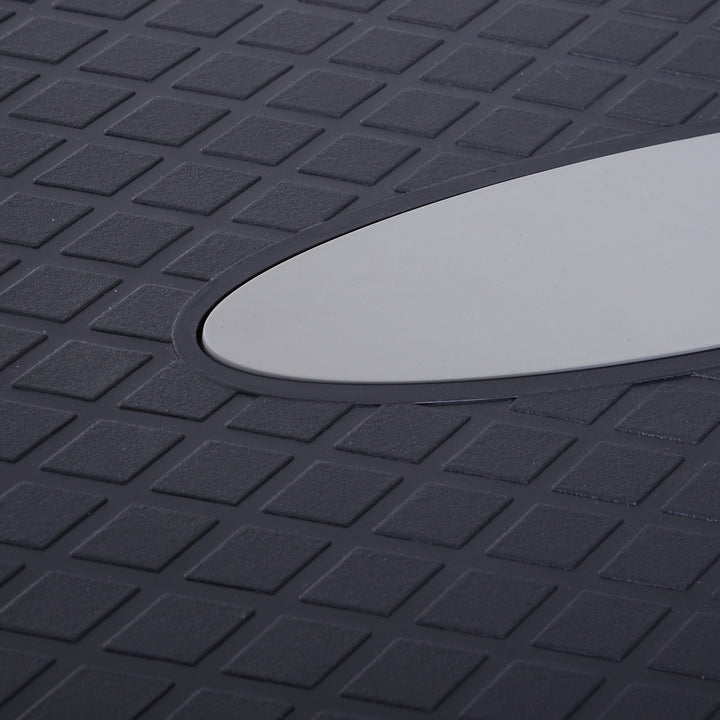 Stepper aerobic fitness home trainer stepper 2-trins højdejusterbar (10/15 cm) egnet til hjemme- og kontorbrug sort+grå 68 x 29 x 15 cm