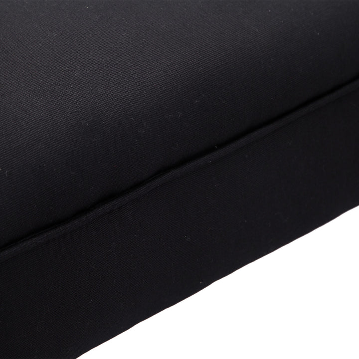 Bænk, sengebænk, tidløst design, blød polstring, op til 130 kg, sort, 102 x 36 x 51 cm