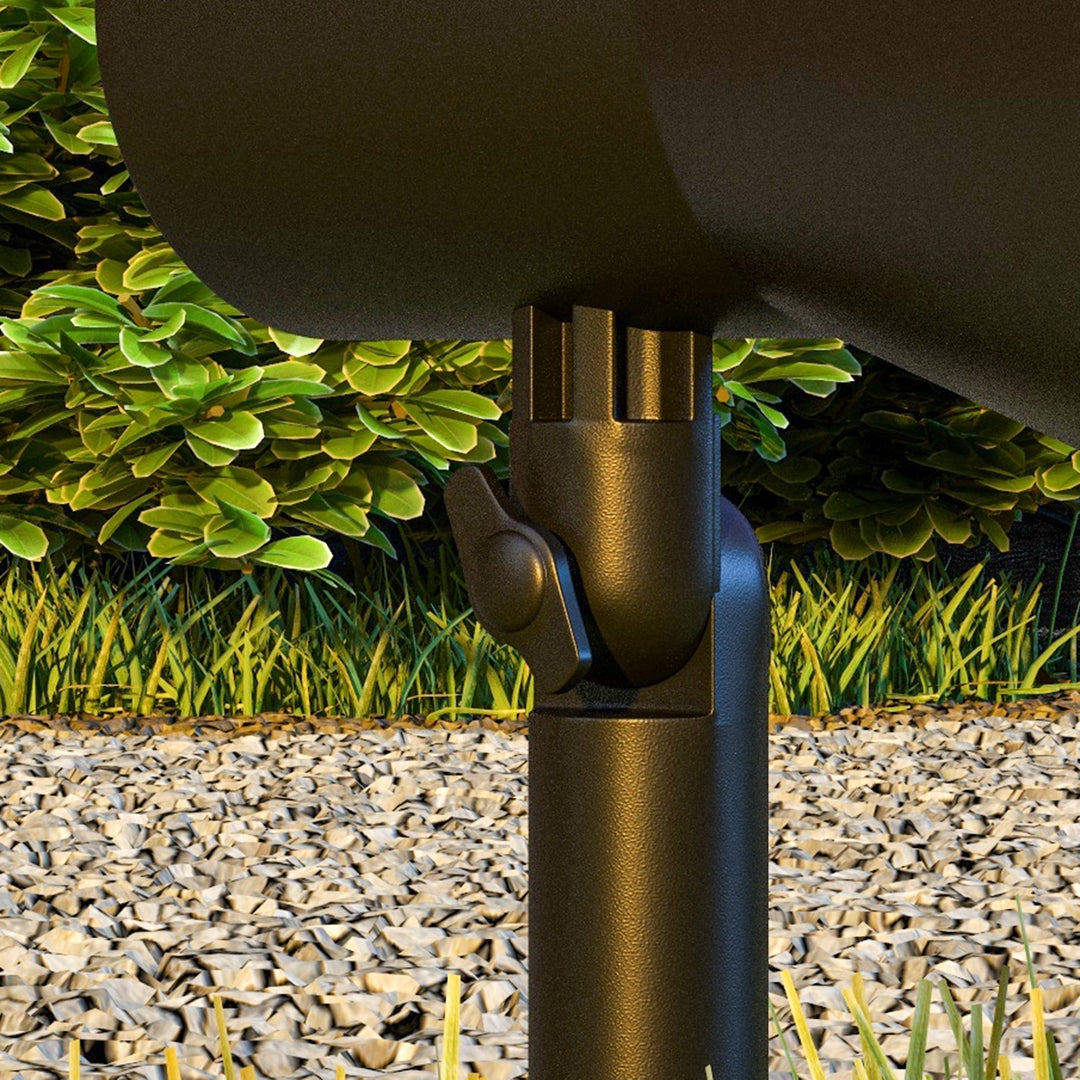 Solcellelamper, 2-pak solcellelamper, solcelledrevet havelampe med 2 lysfarver, gulv-/vægmonteret, ip54 vandtæt til balkon, terrasse, sort