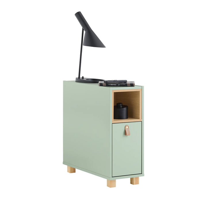 Udnyt pladsen optimalt med dette smarte sidebord, grøn (B24 x D60 x H60 cm)