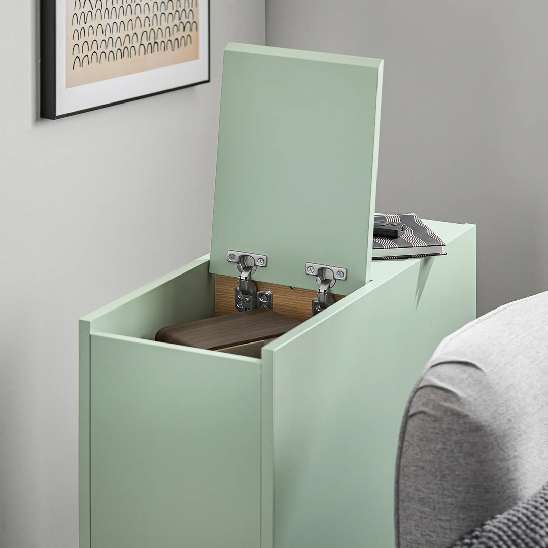 Udnyt pladsen optimalt med dette smarte sidebord, grøn (B24 x D60 x H60 cm)