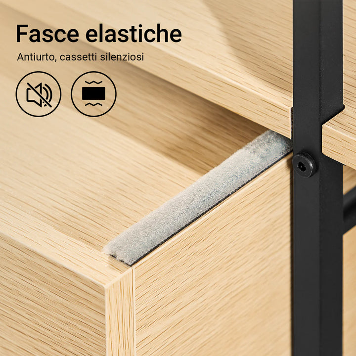 Få styr på køkkenet med denne praktiske køkkenvogn i naturfarve (B53 x H88 cm)