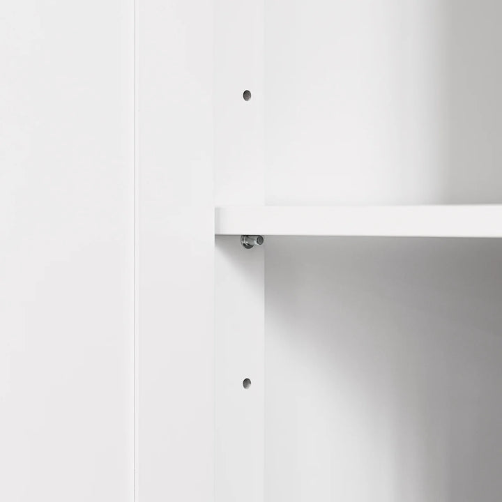 Få mere plads i køkkenet med denne fleksible køkkenø i hvid, B130 x D46-71 x H91 cm