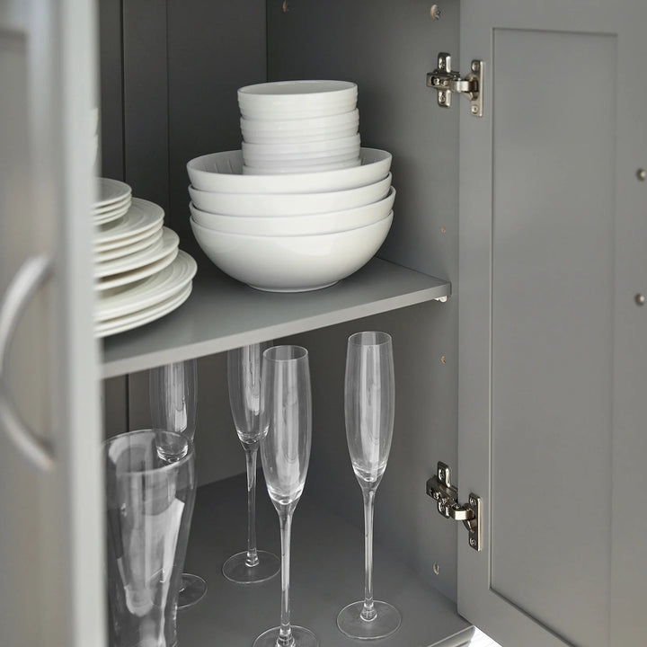 Udvidelig køkkenvogn i moderne design, B115 x D46/71 x H92 cm, grå