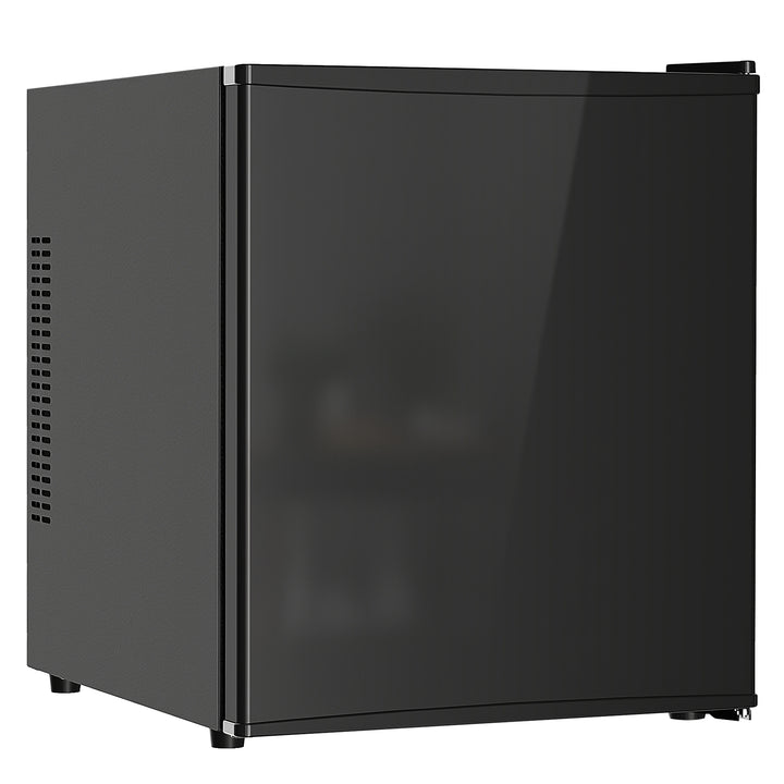 Minikøleskab 44L/46 dåser Lille køleskab med justerbar termostat 43 x 51 x 51,3 cm, sort