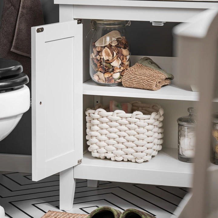 Underskab til badeværelse, B60 x D30 x H62 cm, hvid