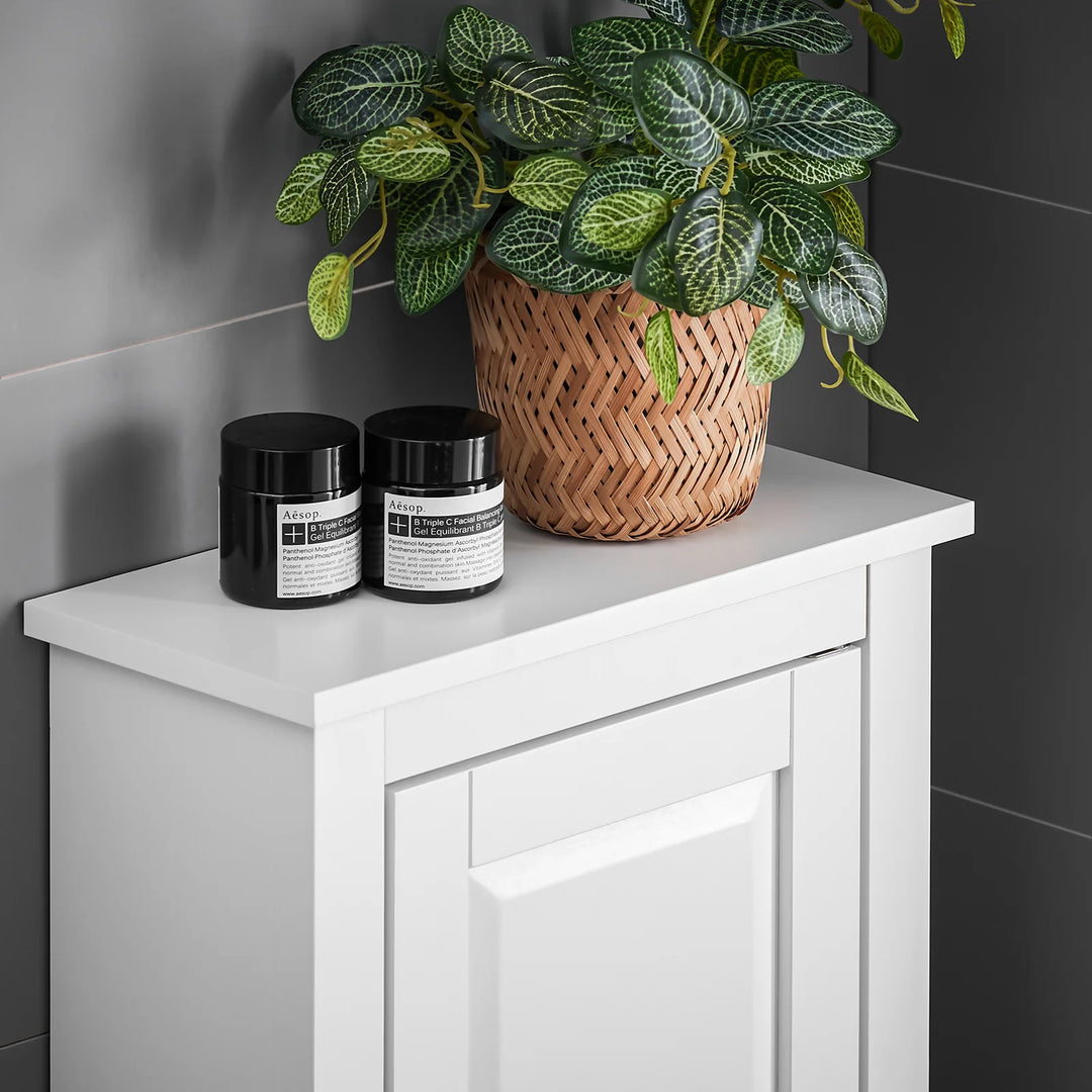 Enkelt badeværelseskab til væggen, 40 x 18 x 49 cm, hvid