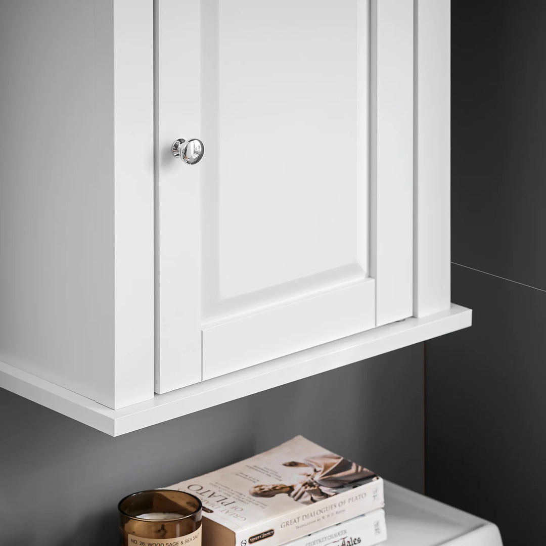 Enkelt badeværelseskab til væggen, 40 x 18 x 49 cm, hvid