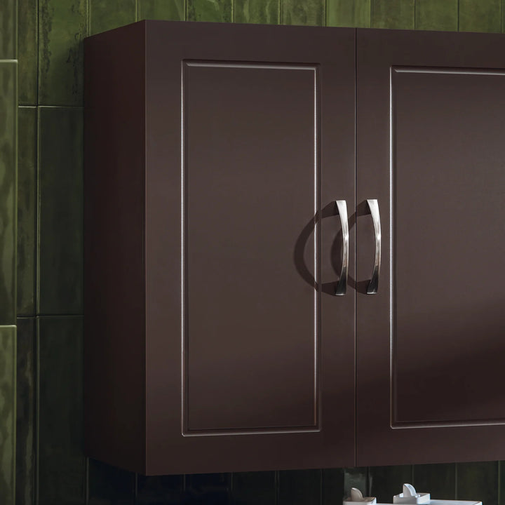 Skab orden i dit hjem med dette smarte vægskab i brun (B60 x D30 x H60 cm)