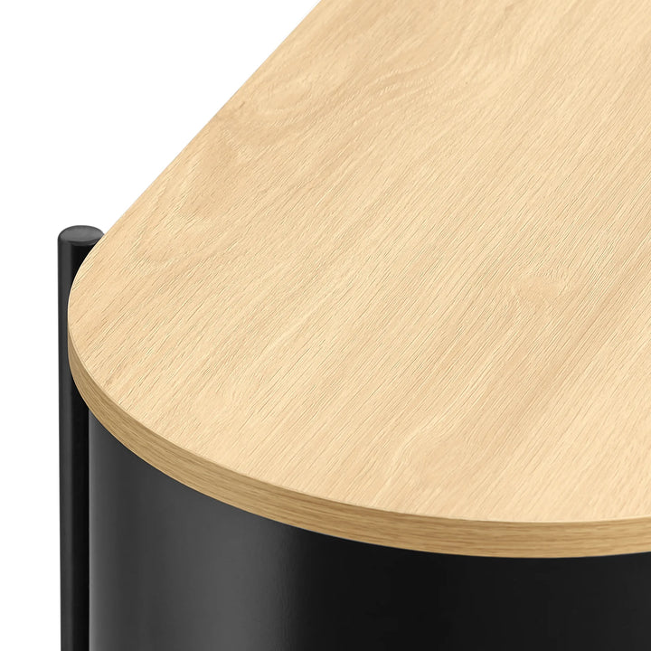 Elegant konsolbord i industrielt design (110 x 39 x 76 cm) i sort