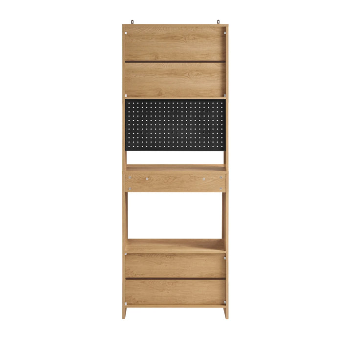 Multifunktionelt køkkenskab, L60 cm x B40 cm x H170 cm, naturfarvet