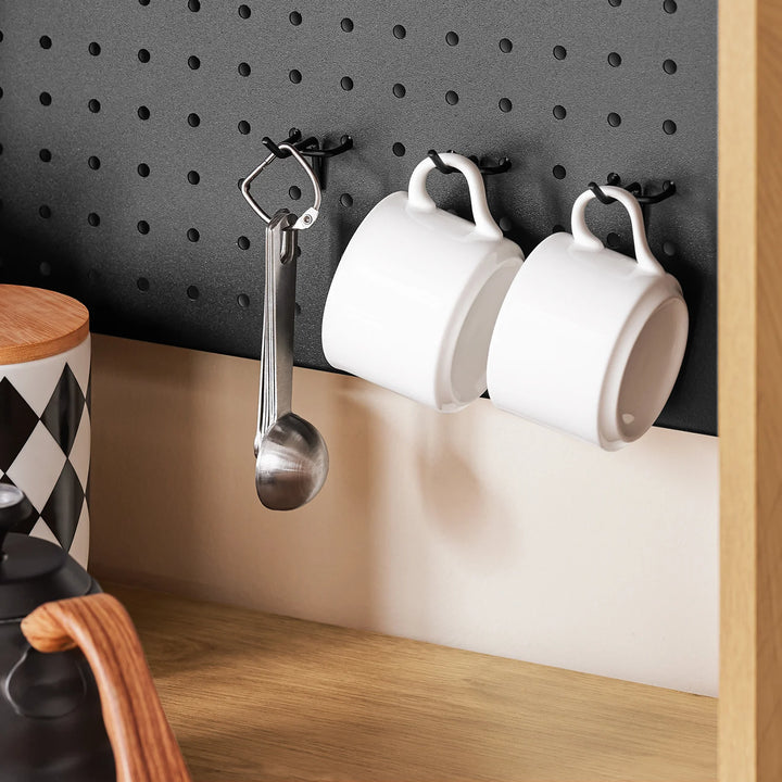 Multifunktionelt køkkenskab, L60 cm x B40 cm x H170 cm, naturfarvet