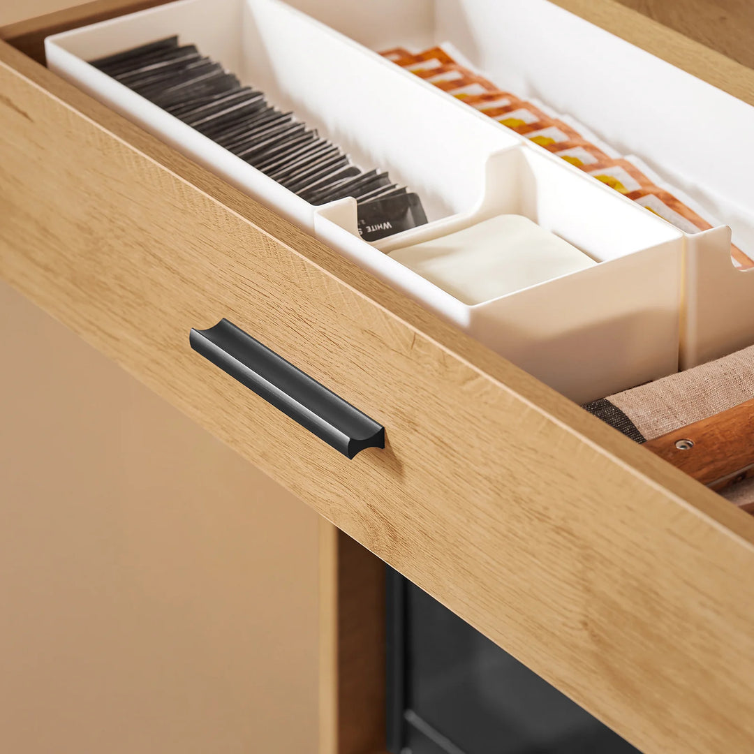 Multifunktionelt køkkenskab, L60 cm x B40 cm x H170 cm, naturfarvet