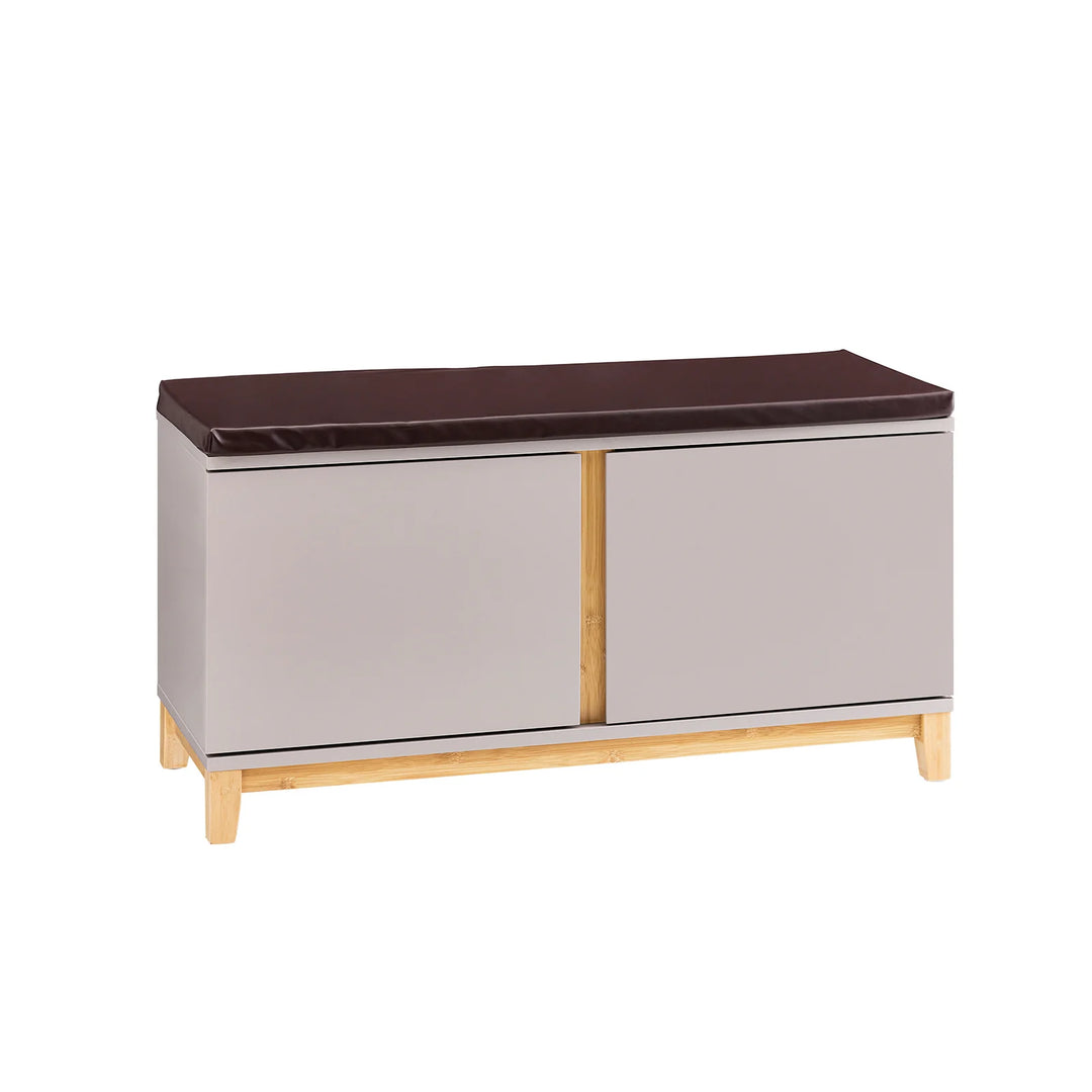 Entrébænk / skobænk med 2 døre, 90x34x47 cm