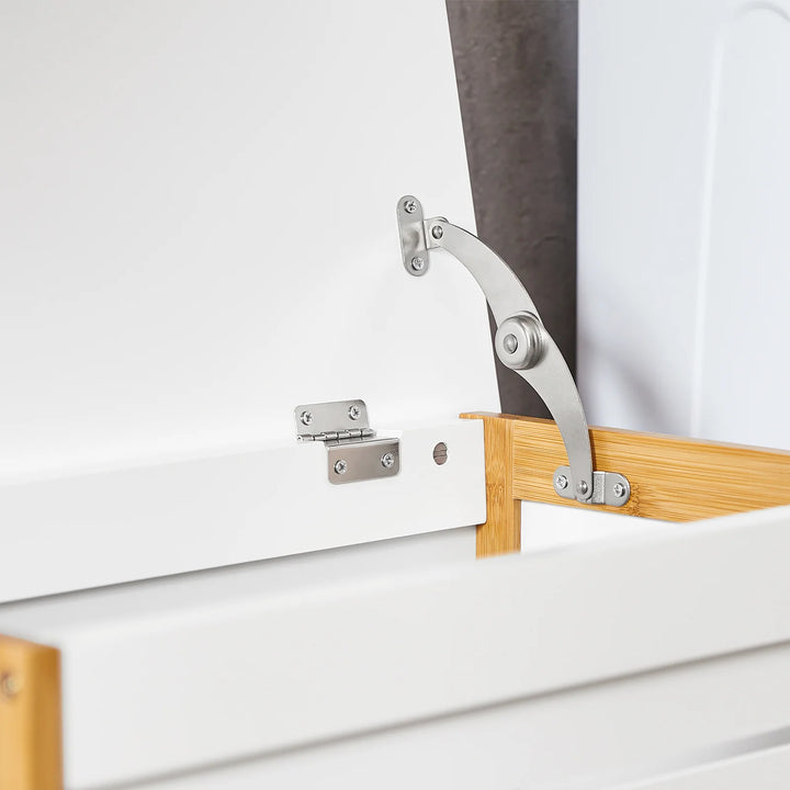 Stilsikker vasketøjskurv i bæredygtigt bambustræ, 30 x 50 x 60 cm