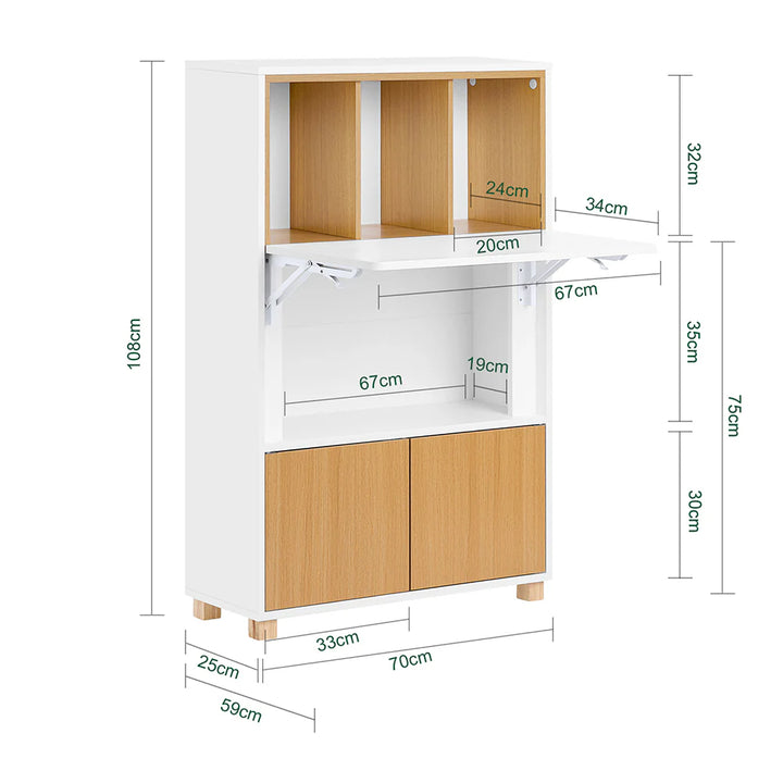 Fleksible multifunktionsbord | Pladsbesparende design | Perfekt til små rum