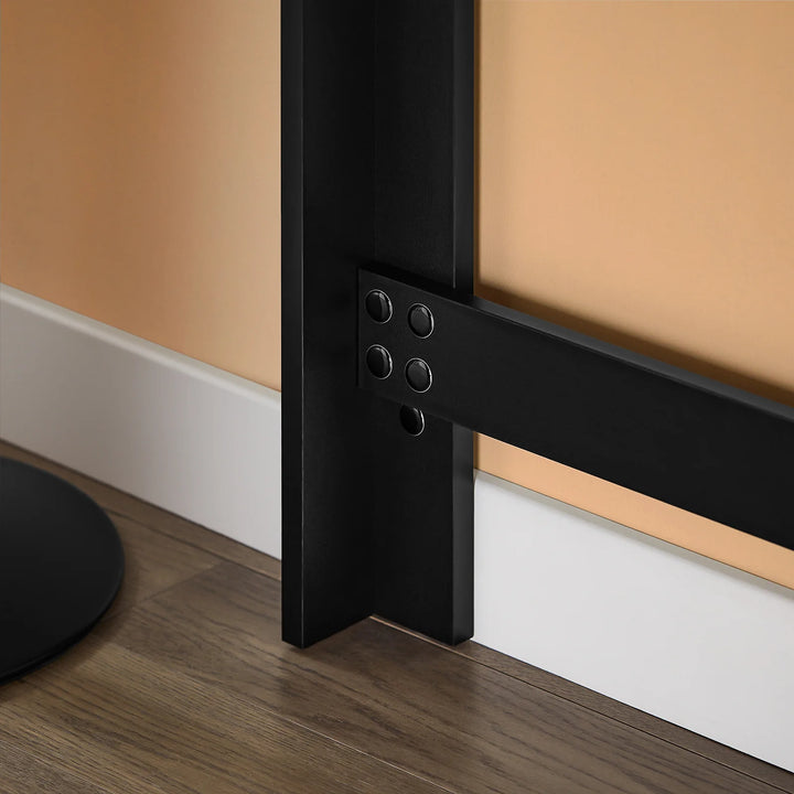 Elegant og pladsbesparende barbord i sort (112 x 57 x 106 cm)