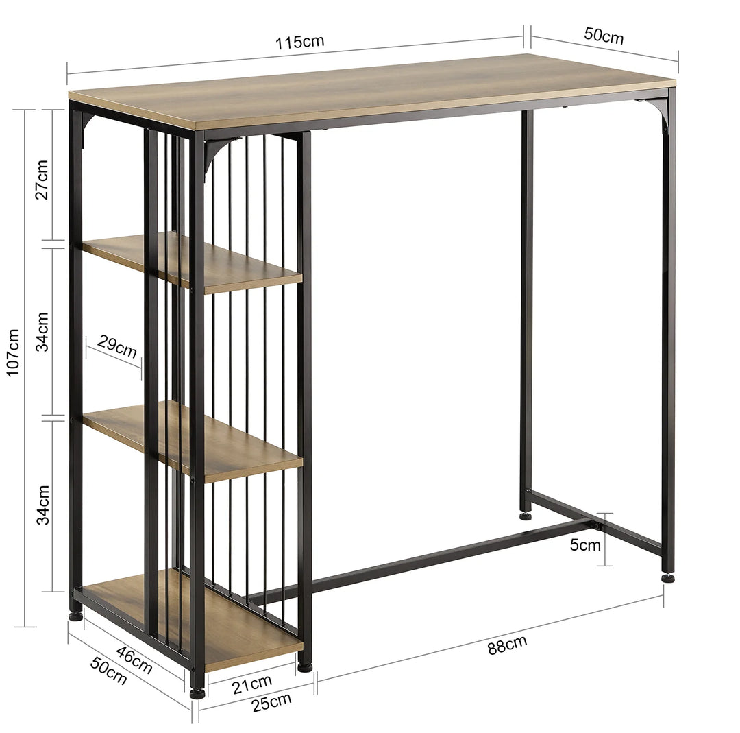 Bring ro i hjemmet med dette elegante barbord (B115 x D50 x H107 cm)