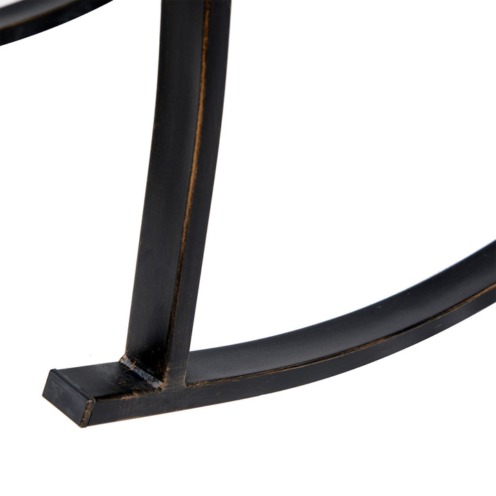 Gyngestol, havestol, gyngestol, antik havemetal bronze B60 x D73 x H85 cm