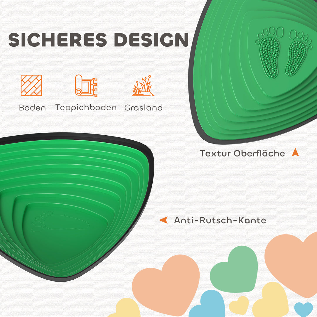 Sæt med 6 trædesten, skridsikkert design, til indendørs og udendørs brug, stabelbare, assorterede farver