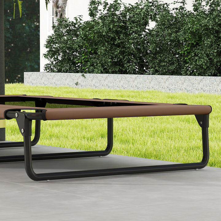 Bærbar forhøjet hundeseng, forhøjet hundeseng med åndbart net, til store hunde, kaffe